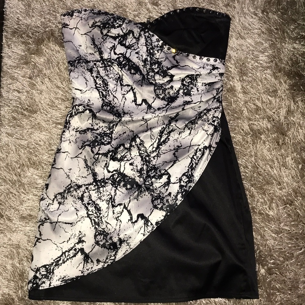Strapless Marble Dress